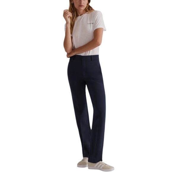 Favorite Daughter The Kelly Slim Fit Pants 14 Navy Blue - Picture 7 of 12